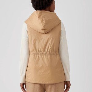 Eileen Fisher Eggshell Hooded Vest